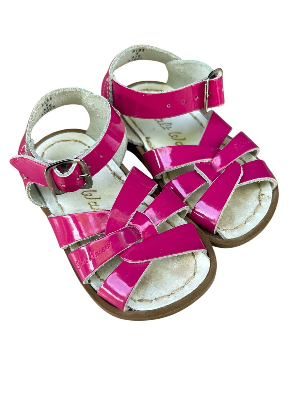 Saltwater Sandals for Toddlers Size 4 Bright Pink